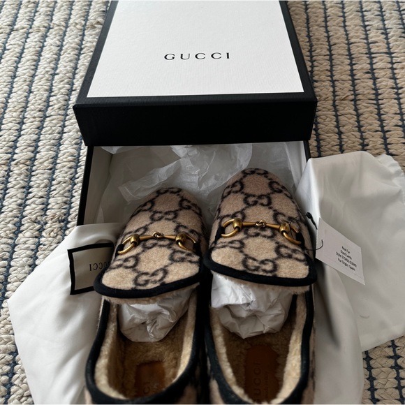 Gucci Fria Horsebit GG Logo Espadrilles Loafers - Picture 4 of 4